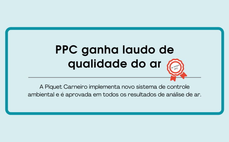  PPC conquista atestado ‘Ar Limpo’ em suas dependências